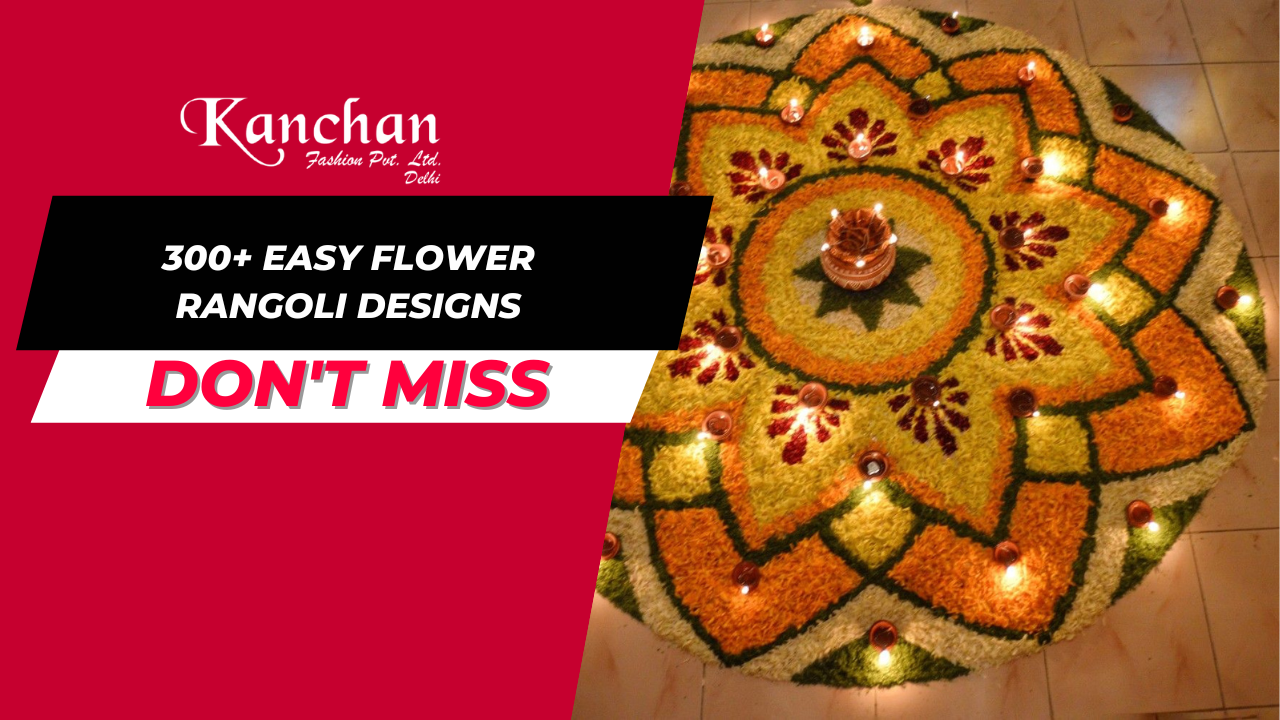 300+ Easy Flower Rangoli Designs